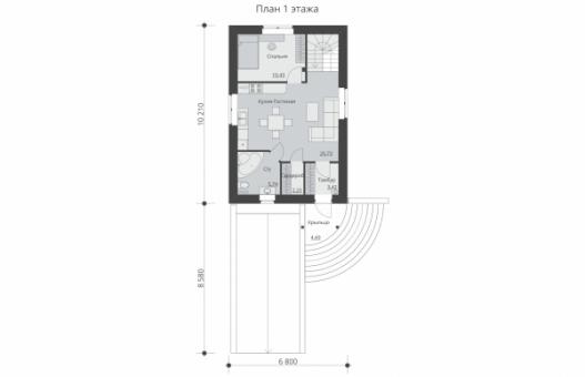 Проект двухэтажного дома с подвалом и гаражом